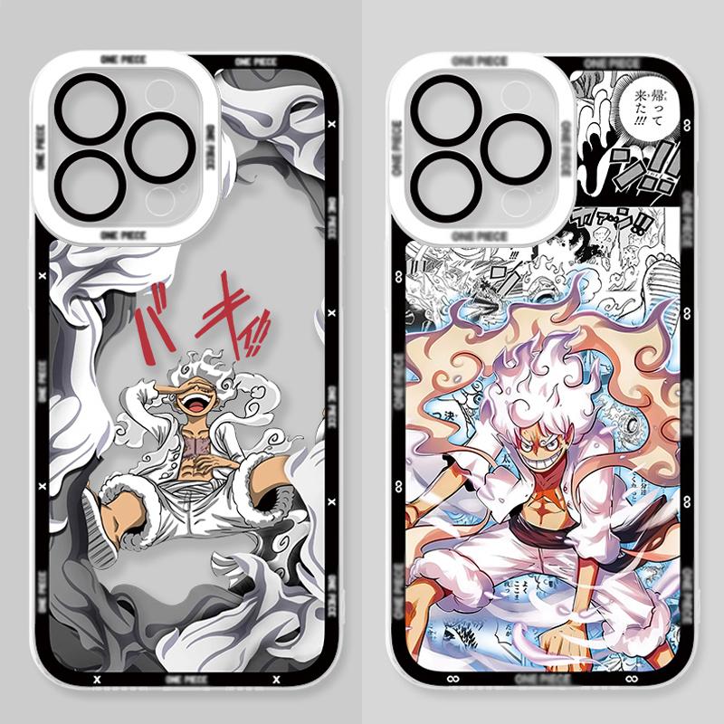 Ones-Pieces Anime Clear Case For iPhone 16 Pro Max 15 14 Plus 13 12 11 Pro XR XS X 8 7 SE 2020 Soft Silicone Protective Cover