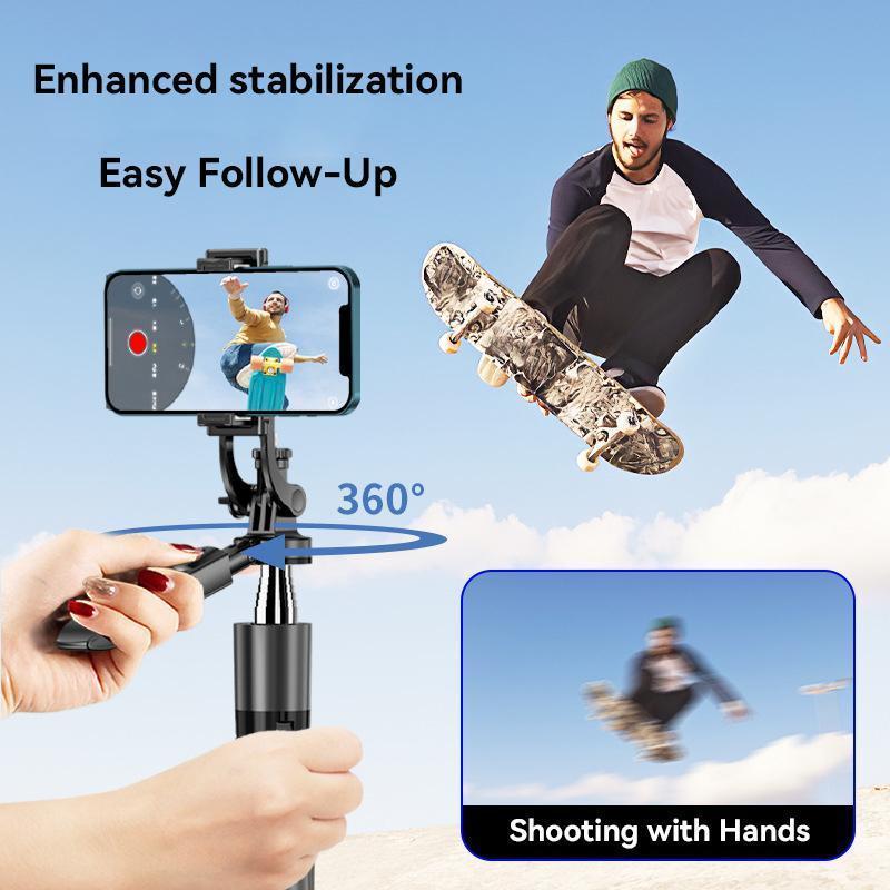 Wireless Rotatable Selfie Phone Holder with Remote Control, Selfie Phone Tripod, Gimbal Stabilizer for Camera, Mobile Phone Accessories