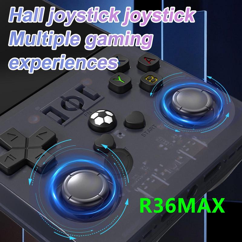 YLW R36MAX Open Source Handheld Game Console, 1 Set 4.0 Inch IPS HD Screen Game Console, Portable Retro Console with 18000+ Games, 26+ Emulators