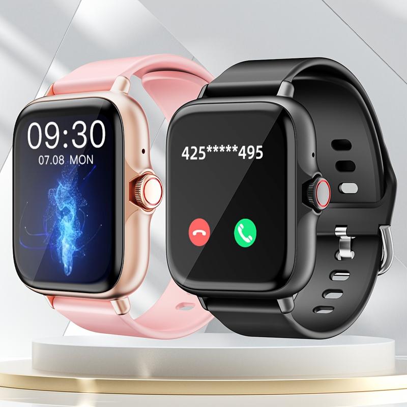 Smart Watch, 1.83-Inch Full Touch Screen, Activity Tracker with Call and Message Function, Pedometer, Multiple Sport Mode, Compatible with IOS Android Devices, Simple Style, Ideal Gift for Any Occasion