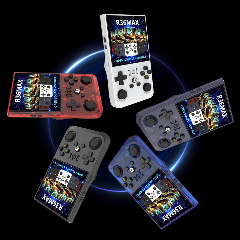 YLW R36MAX Open Source Handheld Game Console, 1 Set 4.0 Inch IPS HD Screen Game Console, Portable Retro Console with 18000+ Games, 26+ Emulators