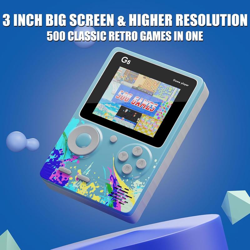 Retro video game console 3.0-inch LCD screen 400 games Portable mini handheld children's game console