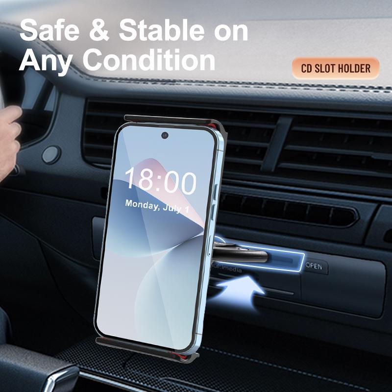 Car Slot Tablet & Phone Holder, Car Tablet & Phone Mount, Adjustable Thickness Car Tablet & Phone Holder, Compatible with 4.7-12 Inch Tablet & Phone