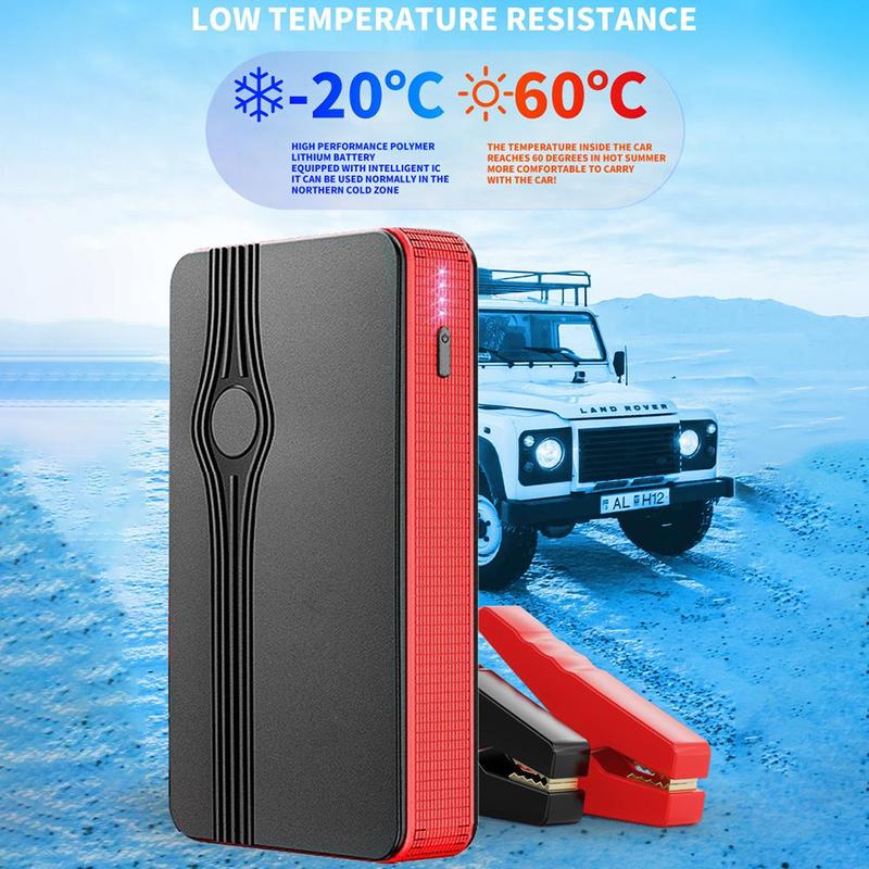 Car Emergency Start Power Bank, 6000mAh Car Jump Starter with Flashlight, Multifunctional Car Battery Charger, Car Emergency Start Power Bank