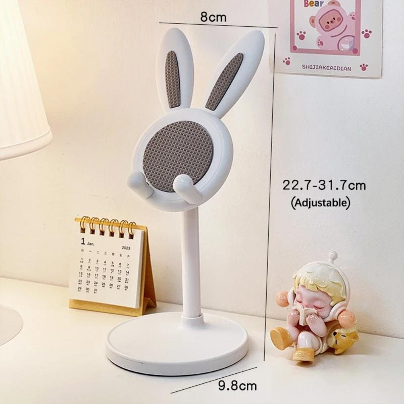 Lucky Rabbit Mobile Phone Holder Can Be Raised and Adjusted Student Desktop Lazy Home Selfie Live Support Shelf Phone Holder