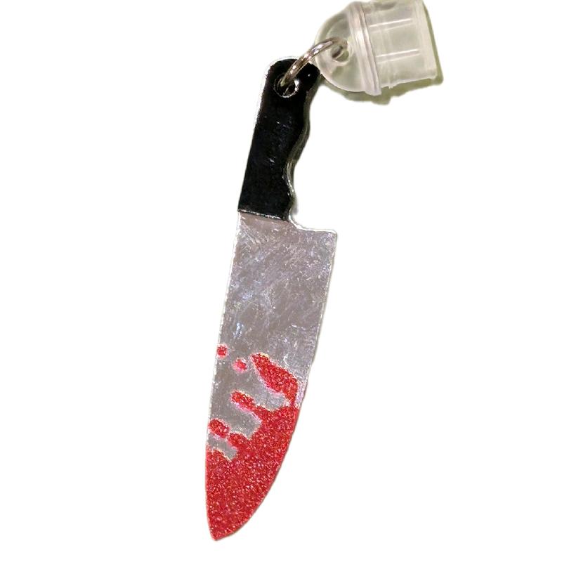 Halloween Bloody Knife Charm Accessory for USB-C Kindle, iphone, Apple products, Cellphone, Accessories Smartphone cell phone kindle charm