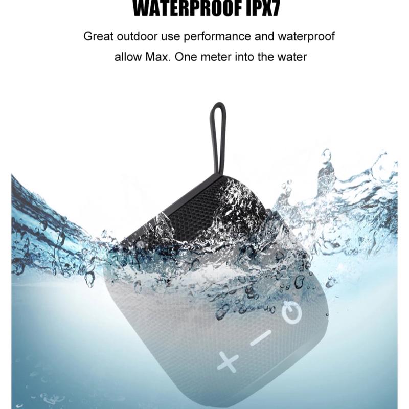 Waterproof Portable Bluetooth Speaker with TWS Function and Long Battery Life for Smartphone Audio Compatibility