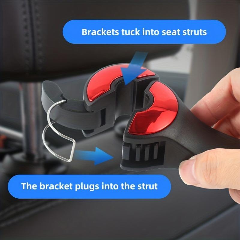 Car Seat Back Phone Holder, Multifunctional Car Seat Back Hook Storage Rack, Universal Car Interior Accessories for Smartphone