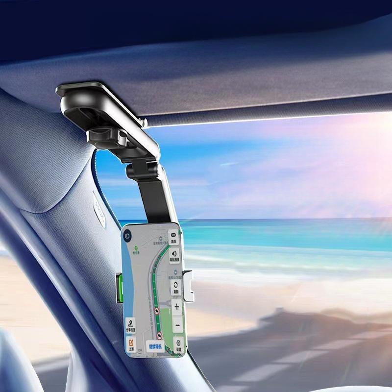 Car Sun Visor Phone Holder, Multifunctional Car Phone Holder, Universal Direct View Car Sun Visor Mobile Phone Holder