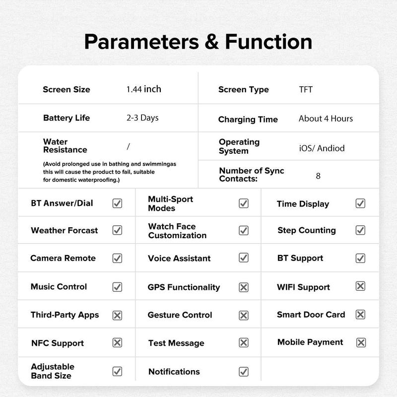 Multifunctional Smart Watch, 1 Count Fashionable Touch Screen Digital Watch with Multiple Sports Modes, Wireless Calls, Message Alerts, Weather Forecast, Fitness Tracker