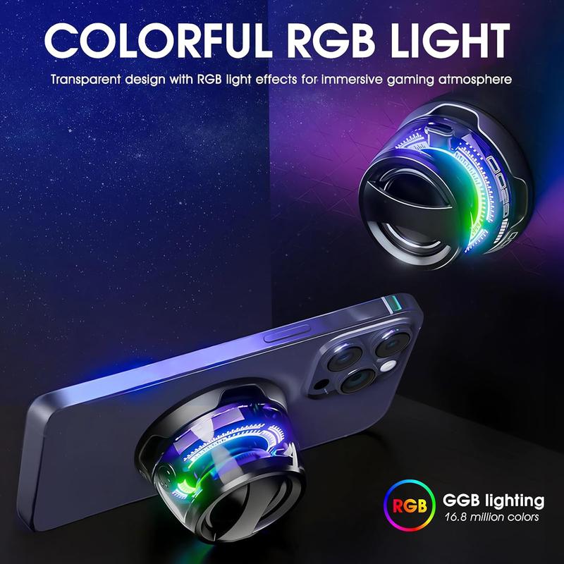 Mini Speaker With RGB Lighting, an Be Used As A Phone Stand, Magnetic Wireless Speaker, Suitable For Smartphones And Tablets Christmas Holiday Gifts And Other Multi-purpose Gift