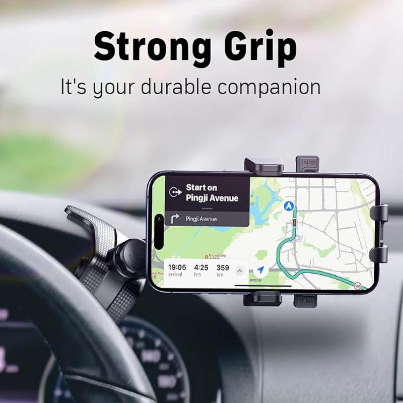 Car Dashboard Phone Holder Mount,  360 Degree Rotation Multifunctional Clip Design Phone Mount Compatible With 4-7 inch cellphones