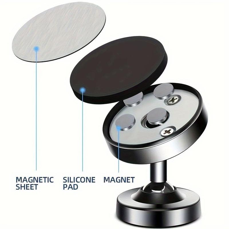 Magnetic Car Phone Holder, Double-sided Magnetic Car Phone Holder Mount, Universal Car Interior Accessories for Men & Women