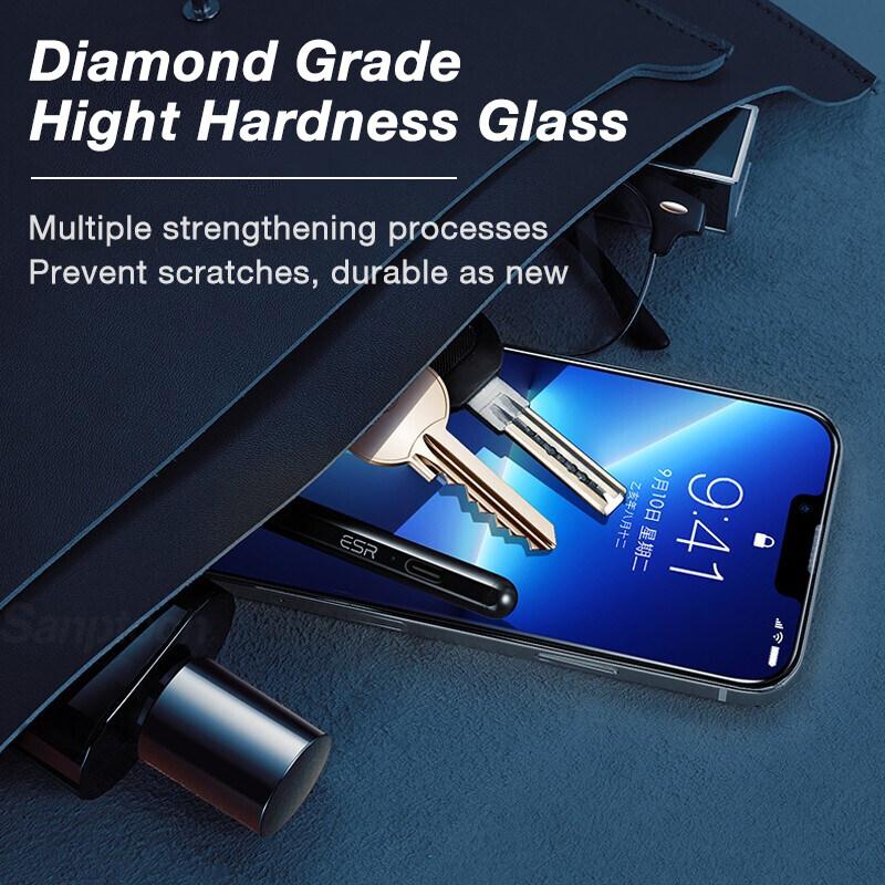 two PCS for iPhone 12-16Series,Tempered Glass Shockproof Phone Protective Film,Fingerprint Proof Phone Screen Protector,retective Phone Accessories,Fall Phone Accessories,Stocking Filter