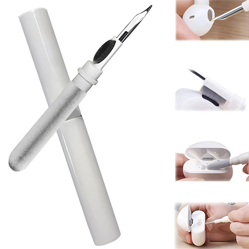 Cleaner Kit for Airpods,Earbuds Cleaning kit for Airpods Pro 1 2 3, Multi-Function Cleaning Tool with Brush for Wireless Earphones Bluetooth Headphones Camera and iPhone(White)