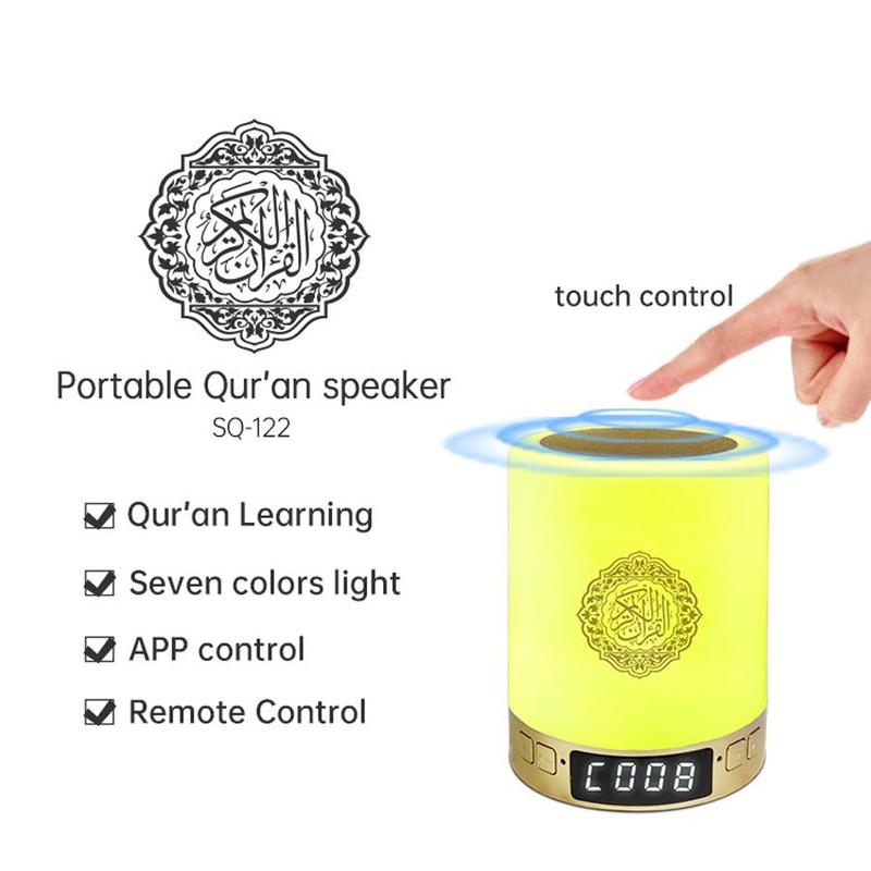 Multifunctional Sound Machine, LED Night Light with APP & Remote Control, USB Rechargeable Atmosphere Lamp Bluetooth-compatible Speaker with 8GB Memory