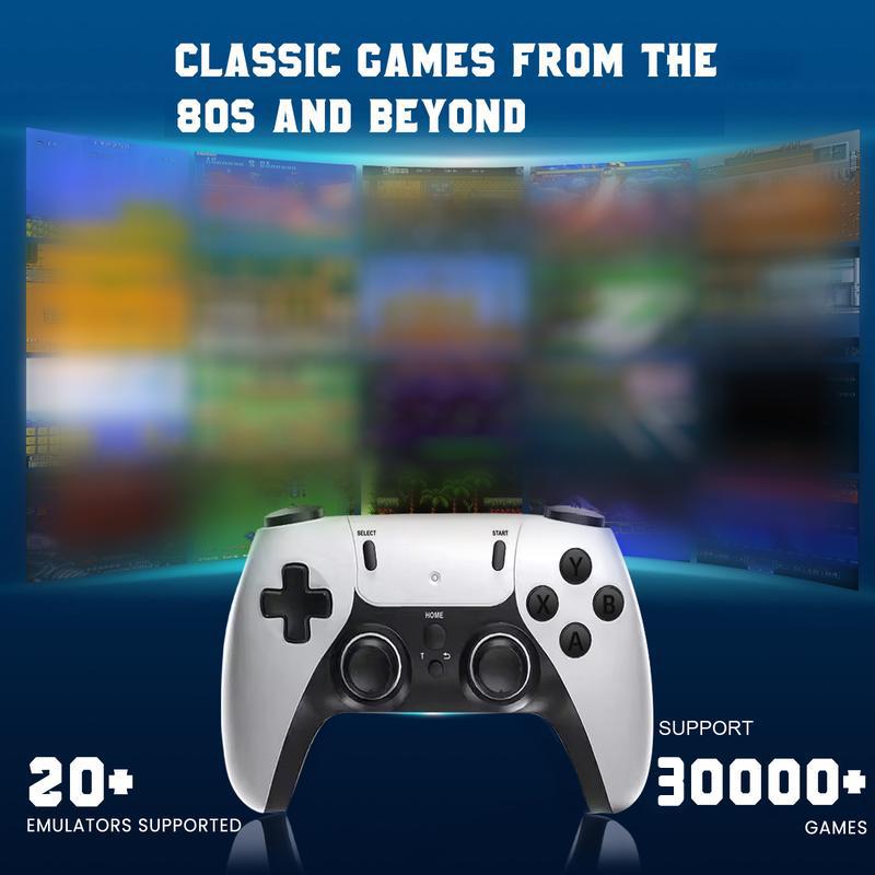 ZIHNIC  30,000+ Retro Game Stick,Revisit Classic Games Stick ,64G Nostalgia GameStick，Retro Play Plug and Play Video Games Stick 26 Emulators4K HDMl Output, Premium Competitive Dual Controllers