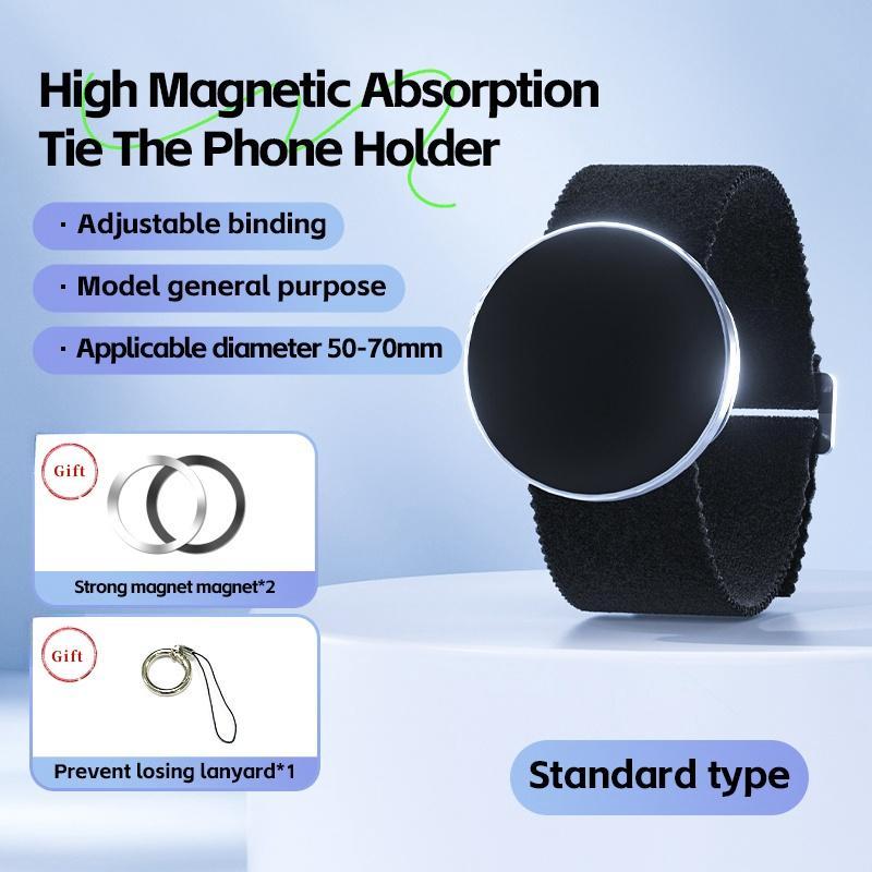 Magnetic Phone Holder, 1 Count Magnetic Phone Holder for Gym Bag, Adjustable Magnetic Phone Holder for iPhone 16 15 13 12, Fitness Accessories