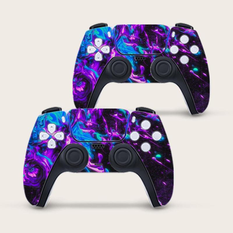 Game Controller Sticker, Waterproof & Anti-fingerprint Game Controller Sticker, DIY Decorative Sticker for PlayStation 5 Controller