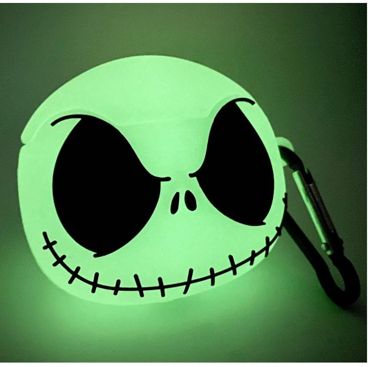 Compatible with AirPods Pro Pro 2nd Generation Case Cover with Keychain, Luminous Skull Case Compatible with Apple Airpods Pro (2nd 1st) Case, Cute Funny Anime Case for Airpods Pro and Pro 2 Accessories Protection