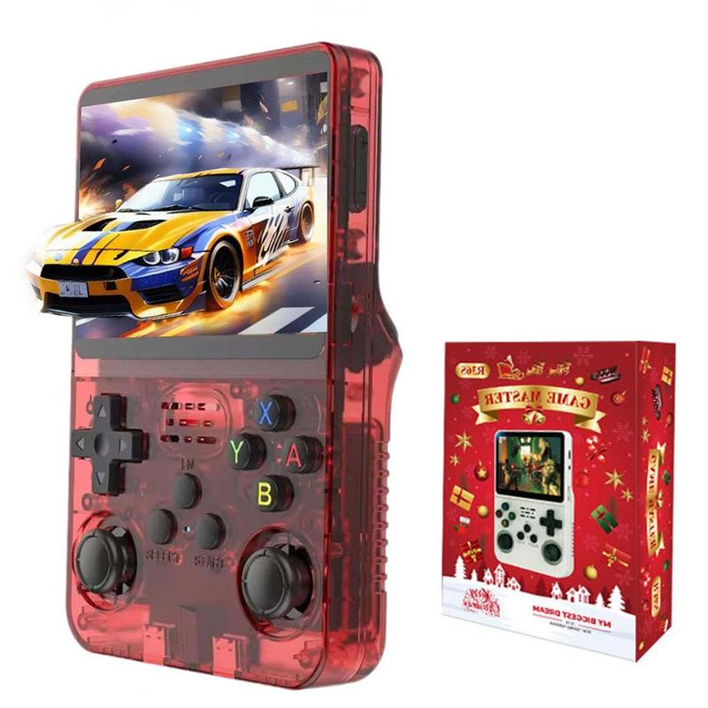 WUDS R36S Handheld Game Console, 3.5 Inch IPS Screen Retro Game Console, Linux System Portable Pocket Video Player, Perfect Travel Essentials, Game Peripherals, Gaming Products, Gaming Items