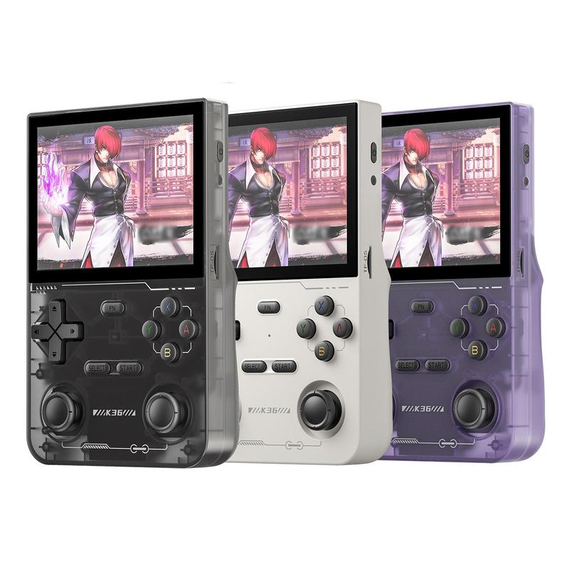 YLW GAMINJA K36 Open Source Linux System Handheld Game Console, 1 Count 3.5HD IPS Screen Portable Retro Handheld Player with 16000+ Games & 20+ Emulators, Game Peripherals