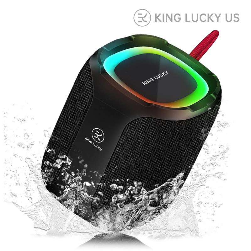 SoundBox Pro Bluetooth  waterproof Speaker with 20W Stereo Sound, Active Extra Bass, IPX7 , Bluetooth 5.0, TWS Pairing, Multi-Colors Lights, 20 Hrs Playtime, Speaker for Beach, Outdoor(Upgraded) Audio Smartphone  speaker waterproof