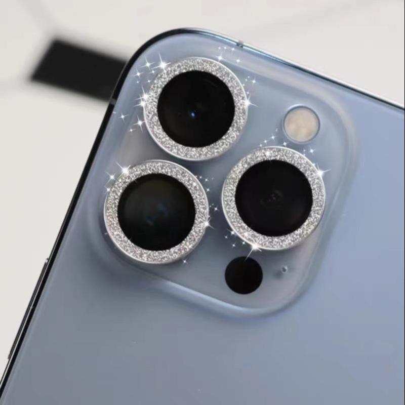 9H Tempered Glass Camera Lens Protective Film, 1 Count High Transparent Cover Ring Protective Case, Phone Accessories for iPhone 16 15 14 13 12 11 Pro Max