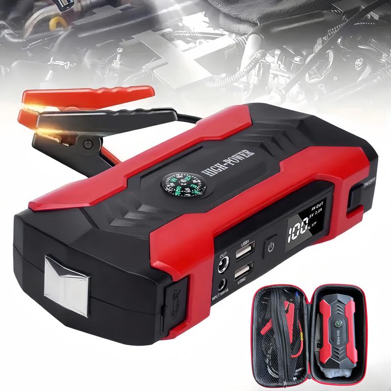 [Black Friday] 99800mAh Supercharged Portable Car Jump Starter - All-in-One Emergency Power Bank For Phones, Cars, Motorcycles & Yachts - Equipped With Flashlight, Compass & SOS Mode For Outdoor Adventures Black Friday,New Year Gifts,Christmas