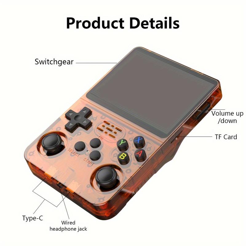 DR36 Keyboy Retro Handheld Game Console, 2024 New Keyboy Game Console, Retro Handheld Game Console, Portable Retro Video Game Console Built in 20000+ Games, 3.5-in HD IPS Screen,128G System Card