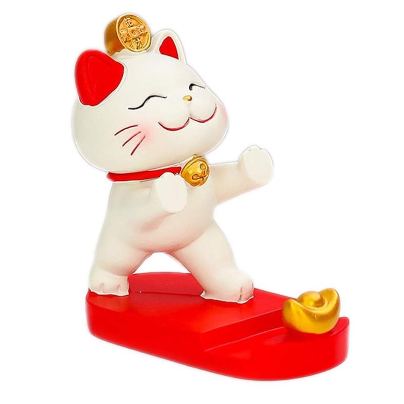 Mobile Smartphone Stand - Cute Fortune Lucky Cat Cellphone Holder Accessories Aesthetic Mount