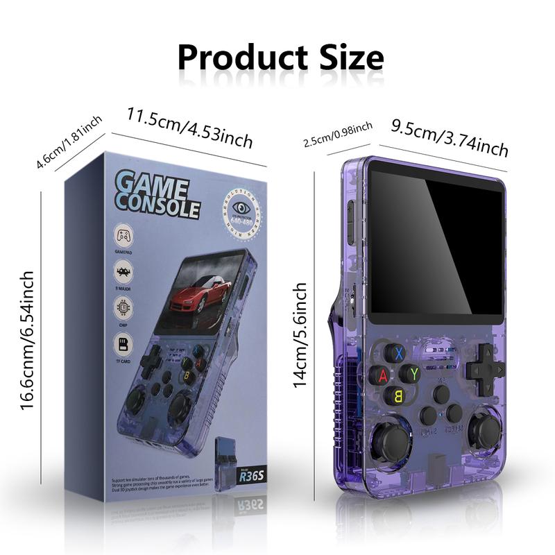 DR36 Keyboy Retro Handheld Game Console, 2024 New Keyboy Game Console, Retro Handheld Game Console, Portable Retro Video Game Console Built in 20000+ Games, 3.5-in HD IPS Screen,128G System Card