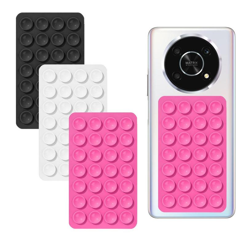 Silicone Suction Cup Phone Holder, Double-sided Suction Cup Phone Stand, Selfie Accessories for Live Streaming, Makeup, Drama, Travel