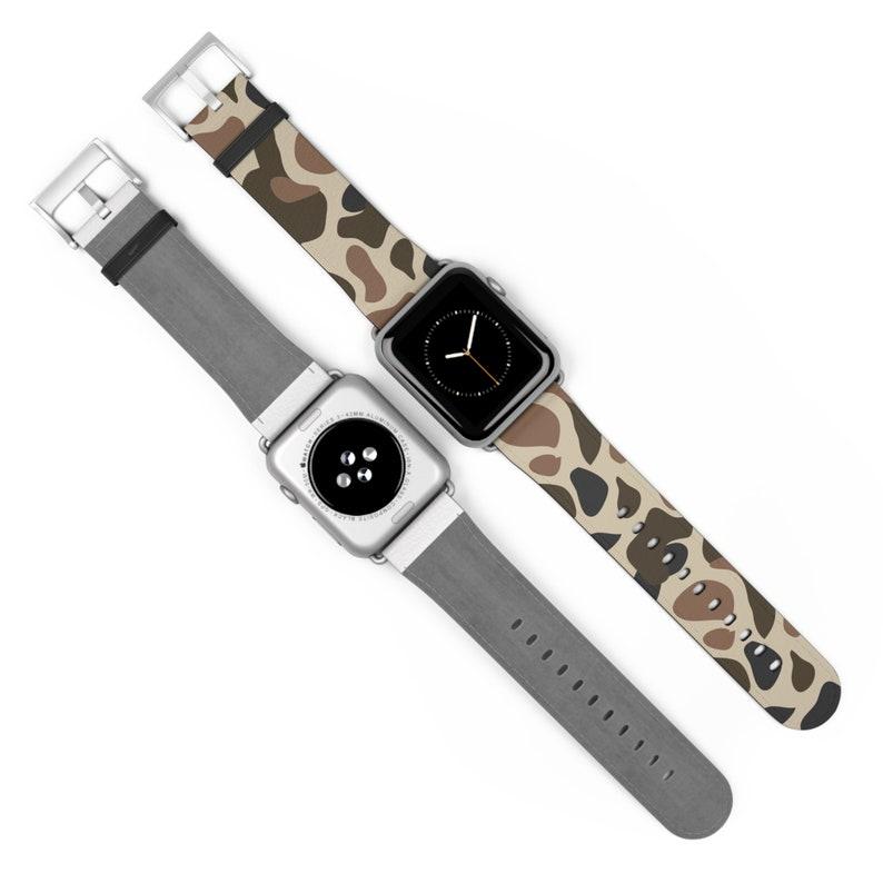 Camo Hunting Apple Watch Band Old School Waterfowl Watch Strap Deer Duck 38mm-45mm Series 3-9 SE Woodland Camo band Turkey Hunting Camo band