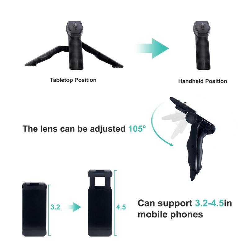 Smartphone Camera Video Kit,Vlogging Kit For Iphone Compatiblestarter Kit For Contentcreators,Accessories:Phonetripod,Phone Mount,Led Light Andshotgun Microphone Bluetooth Mobilesmartphone Selfie