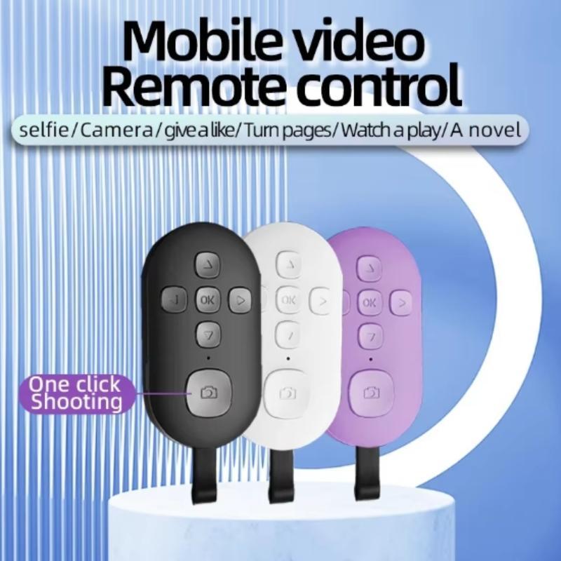 Remote Control, Page Turner for Kindle APP, Bluetooth-compatible Camera Video Recording Remote for iPhone, iPad, iOS, Android