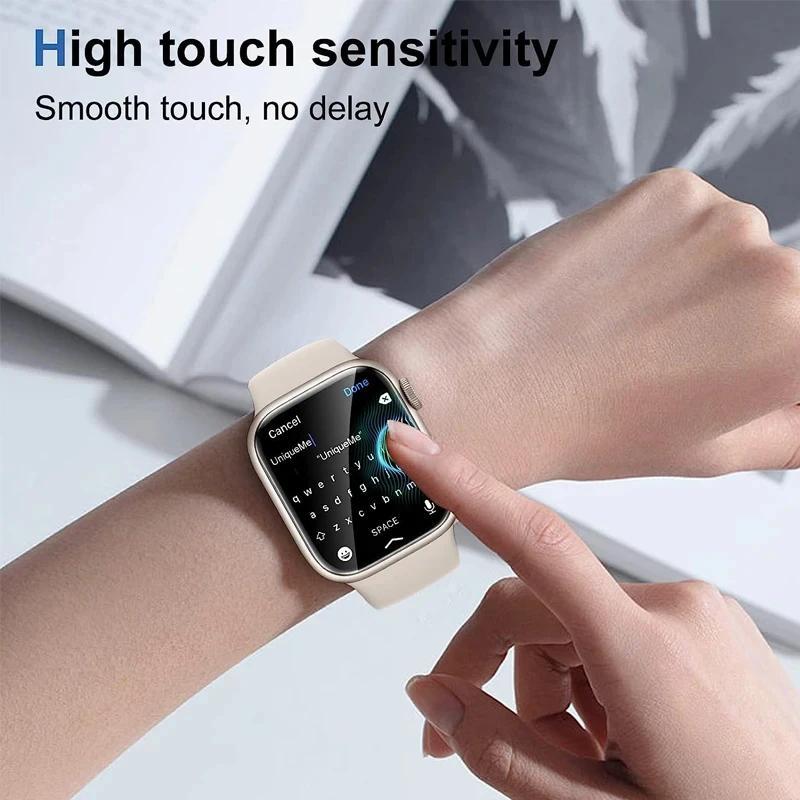 Full Screen TPU Watch Film, 1 Count Watch Screen Protector, Wearable Accessories Compatible with Apple Watch S9 S10 S8 S7 S6 Series