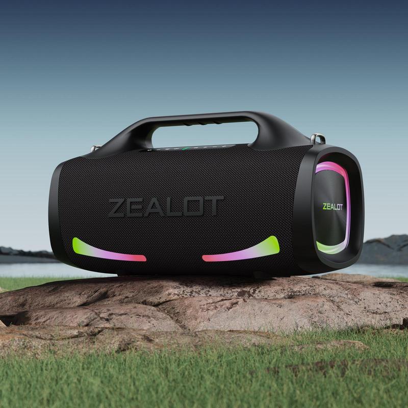 ZEALOT S79 100W Wireless Speaker, Portable Waterproof Speaker, 24000mAh Battery Speaker with 36 Hours Playback Time, Suitable for Home, Car, Camping, Party, Portable Rechargeable Speaker