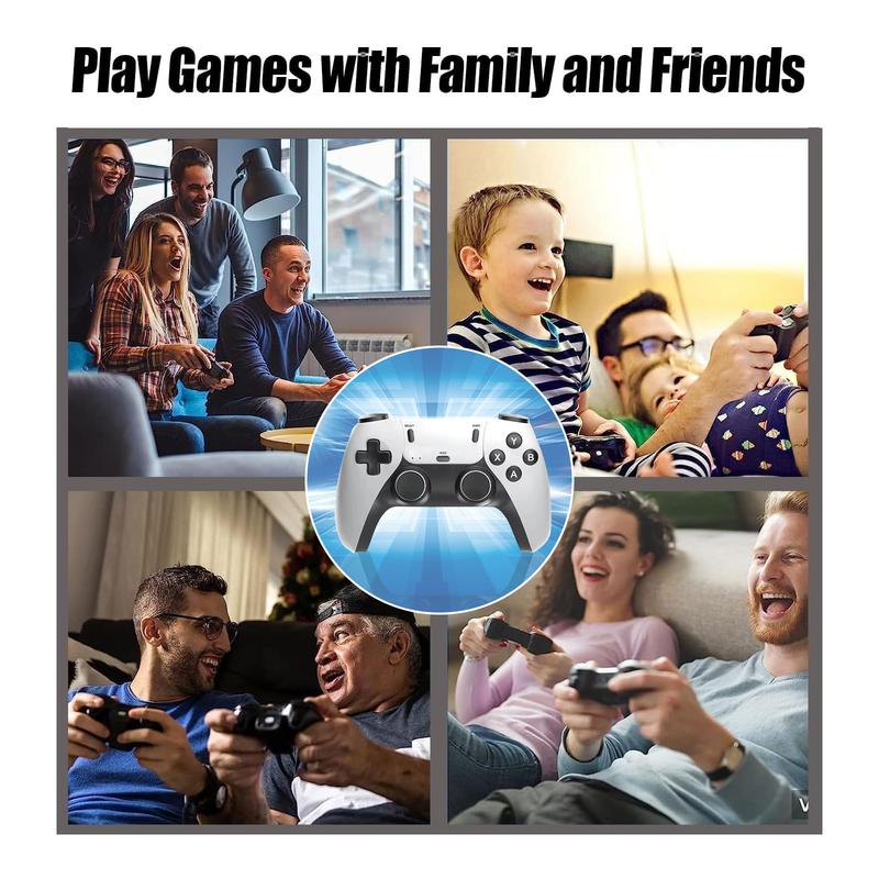 4K wireless retro game console, 4K HDMI output, enjoy 40+ classic emulators and 40,000+ games, equipped with 2.4G wireless controller accessories