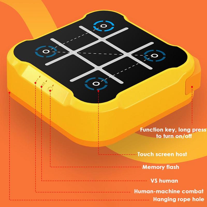 Tic Tac Toe Game, 3 in 1 Handheld Game Console, Portable Travel Game, Stress Relief Toy  for Kids and Adults, Birthday Gift for All Ages