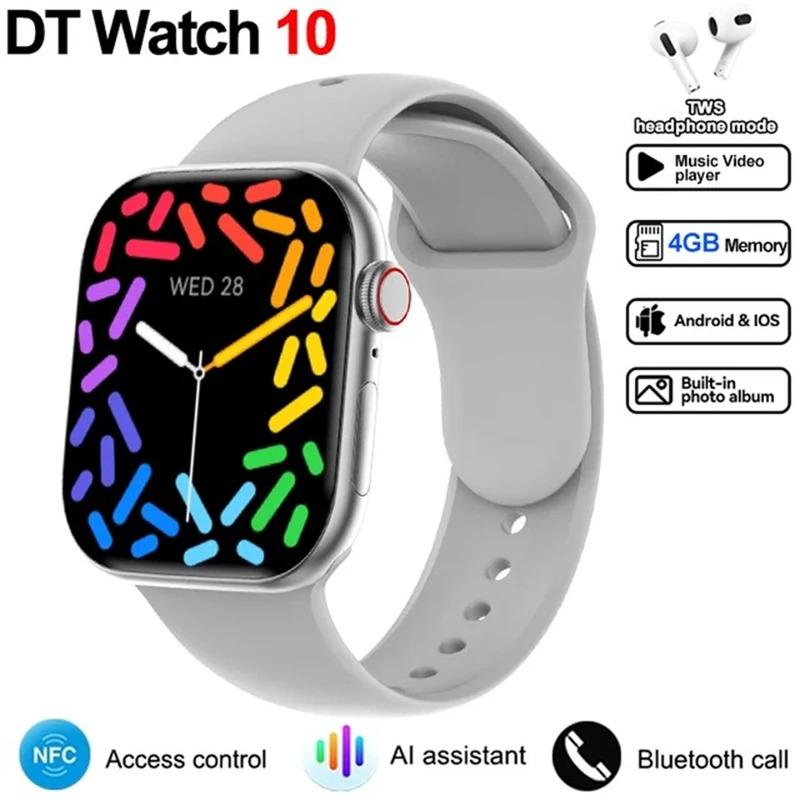 2024 New For Apple Watch 10 Smart Watch 4G Memory Music Video Bluetooth Call Waterproof Smartwatch For Android IOS TWS Earphones