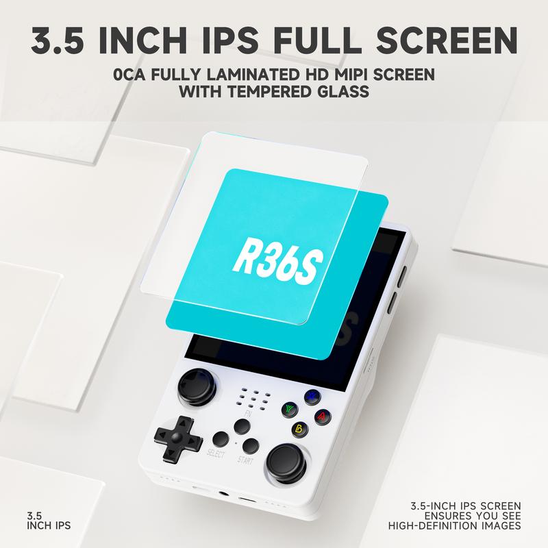 NEW R36S Retro Handheld Game Console with 110G Built-in 20000+ Classic Games, Open Source Linux System 3.5 Inch IPS Screen Portable Pocket Video Player Consolaportable  r36s   Handheld Game Player  Retro Video  Room Gadget Protection Protection