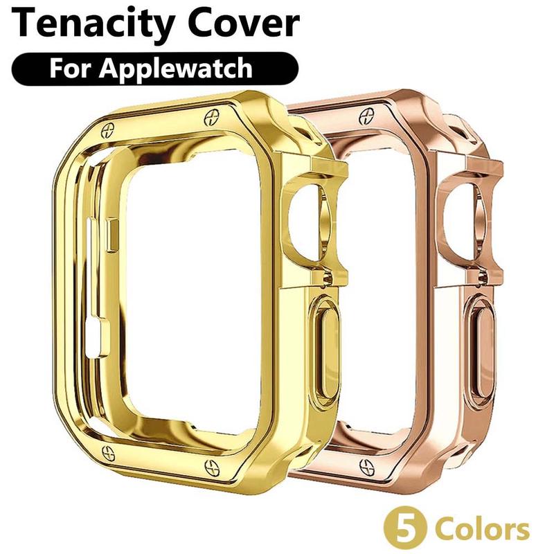 TPU Electroplated Watch Case, 1 Count Anti-fall Watch Protective Cover, Watch Protector Compatible with Apple Watch Ultra 49mm 45mm 44mm 42mm 41mm 40mm 38mm