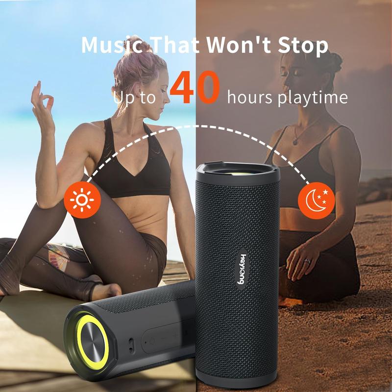 Portable Bluetooth Speaker with IPX7 Waterproof Rating and Enhanced Bass for All-Weather Performance - Audio, Smartphone