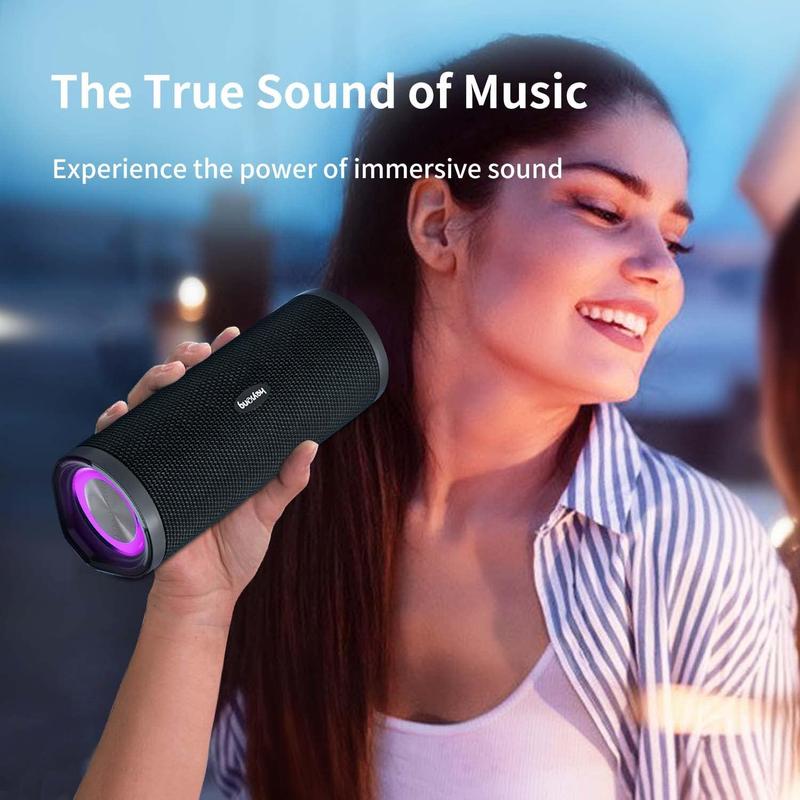 Portable Bluetooth Speaker with IPX7 Waterproof Rating and Enhanced Bass for All-Weather Performance - Audio, Smartphone