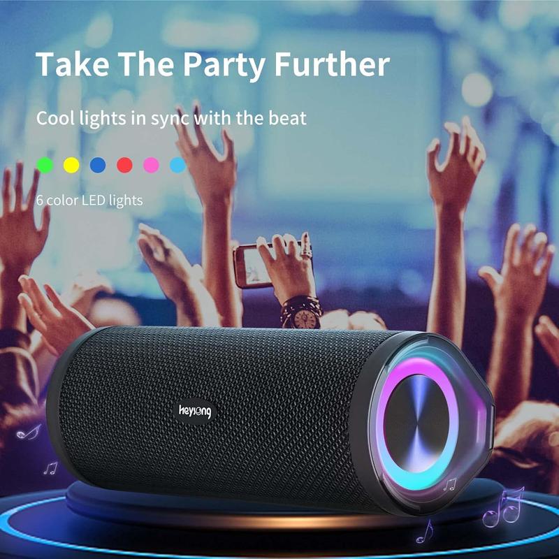 Portable Bluetooth Speaker with IPX7 Waterproof Rating and Enhanced Bass for All-Weather Performance - Audio, Smartphone