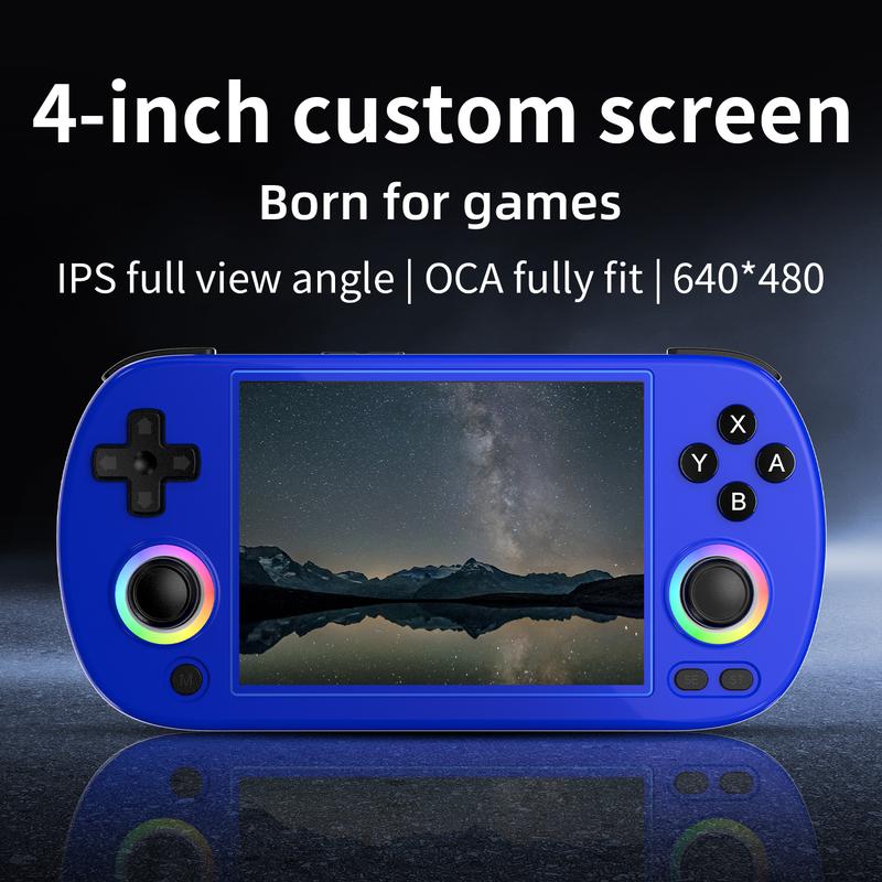 RG40XX HHandheld Game Console 4.0'' IPS Screen -Linux 64-bit-H700 quad-core ARM Cortex-A53 1.5GHz Frequency- core 3200mAh 5G WiFi Bluetooth HDMI Output with over 20K Games Pre-installed