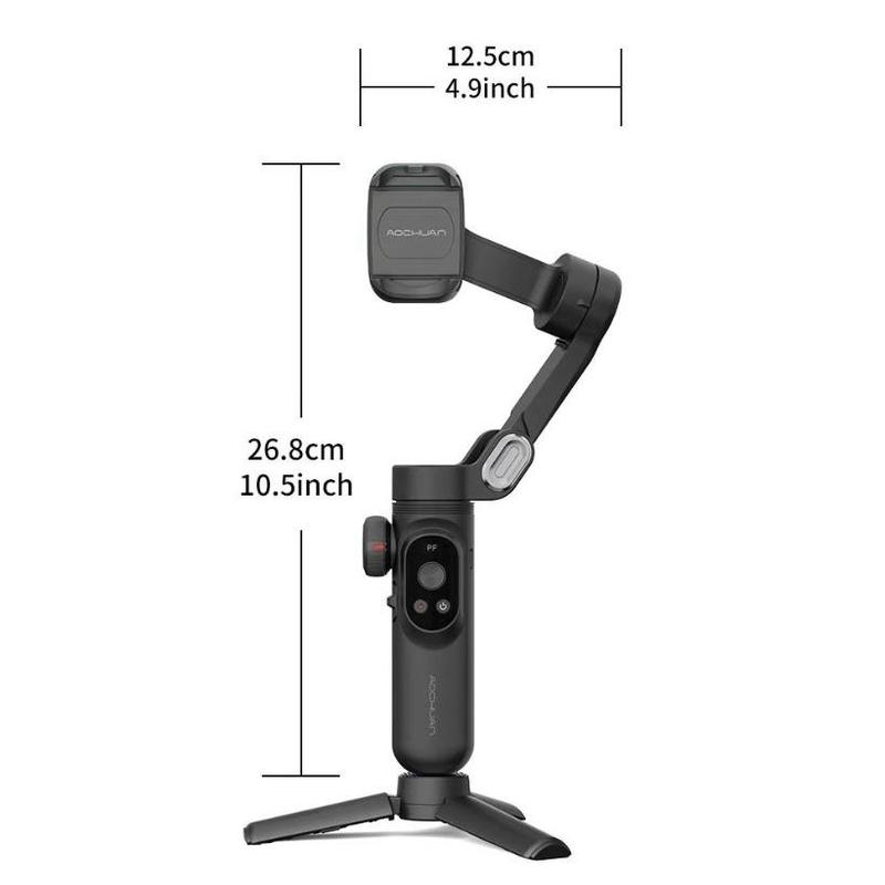 3-axis Cellphone Gimbal Stabilizer, AI Visions Sensor for Face Tracking, Wireless Selfie Gimbal Compatible with iPhone & Android Smartphone for Vlog Recording, Stocking Fillers Gift