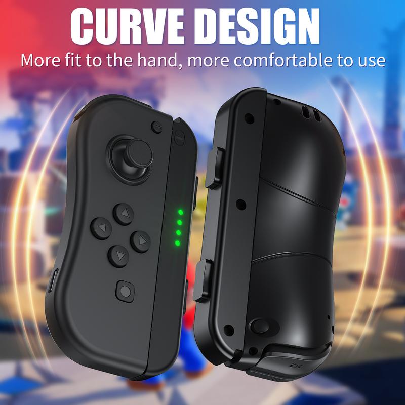 Joypad Controllers for Nintendo Switch, L R Wireless Controller, Upgraded Controllers with Turbo Dual Vibration Motion Control Wake-up Function