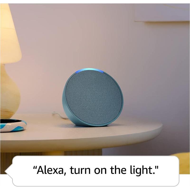  Echo Pop (newest model), Our smallest Alexa speaker, Fits in any room, Lavender Bloom Audio Bluetooth